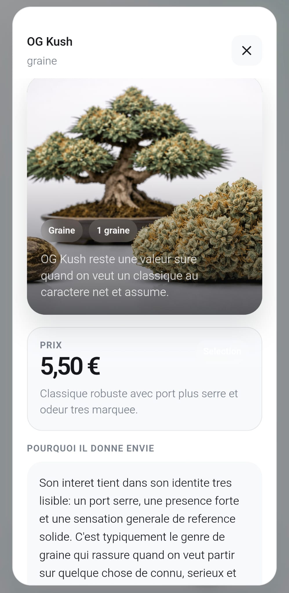 Ecran 1 de l'application Kultiv